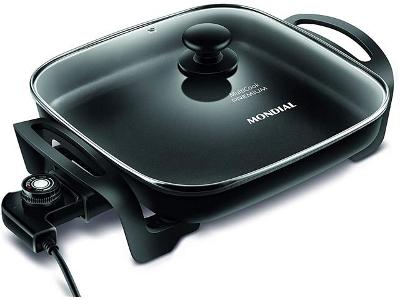 Panela Elétrica Multicook Premium Mondial Preto 1200W  PE-49