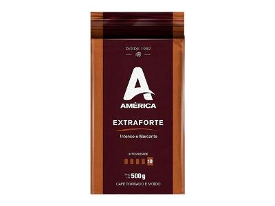 Café Torrado e Moído Vácuo América Extraforte 500g