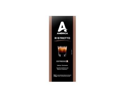 Caixa com 10 Cápsulas de Café América Ristretto
