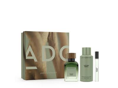 Kit Perfume Adolfo Dominguez VetiverTerra EDP 120ML+Desodorante+Travel