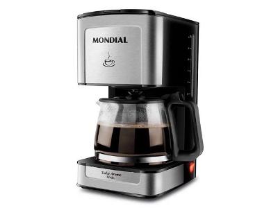 Cafeteira Elétrica Dolce Arome Mondial Preto/Inox 800W