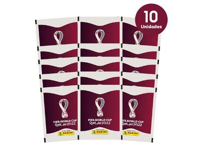 Figurinhas (50) Copa do Mundo 2022 Qatar 10 Envelopes Editora Panini