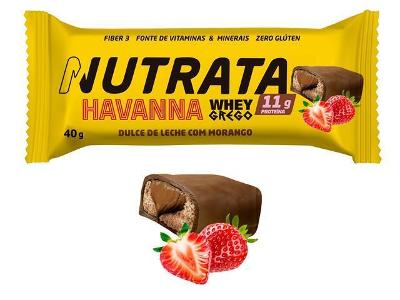Barra Whey Grego Bar Havanna Doce de Leite e Morango 40G