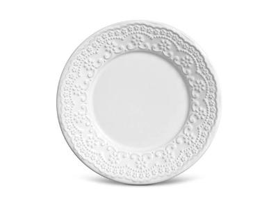 Conjunto Porto Brasil com 6 Pratos Sobremesa Madeleine Branco