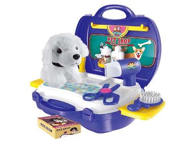 Maleta Multikids - BR772 Workshop Jr Pet Shop com 8 Itens Roxo