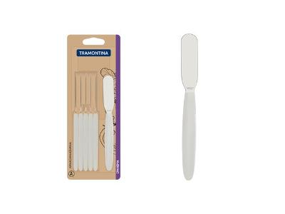 Conjunto de Espátulas para Manteiga Tramontina Ipanema Branco 6 Peças