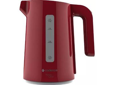 Chaleira Elétrica Cadence Thermo One Colors 1,7L Vermelha 220V
