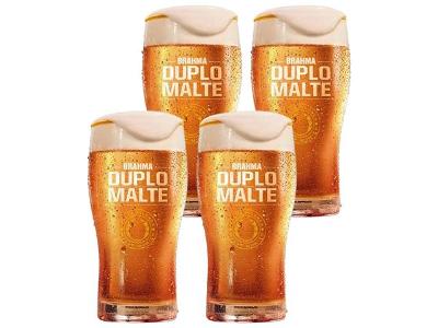 Combo 4 Unidades Copo para Cerveja Brahma Duplo Malte 425ML