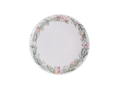 Prato Raso Tramontina Noite Feliz em Porcelana Decorada 21 cm