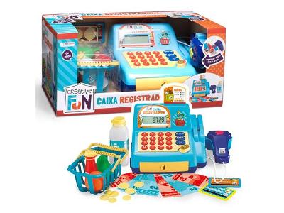 Brinquedo Caixa Registradora com Luz e Som Creative Fun Multikids