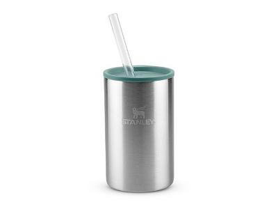 Porta Lata Can Cooler Térmico com Tampa Stanley Stainless Steel 296ML