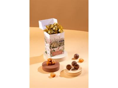 Caixa Bombom Chocolate ao Leite com Recheio de Caramelo Salgado 132g
