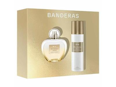 Kit Banderas Her Golden Secret Perfume Feminino + Desodorante
