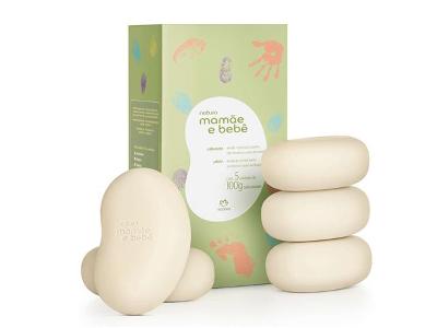Sabonete em Barra Natura Mamãe Bebê Btv V2 5x100g
