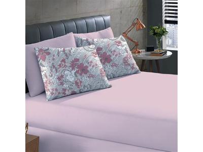 Jogo de Cama Buettner Solteiro King Basic Estampado Dinas Rose 2 Peças