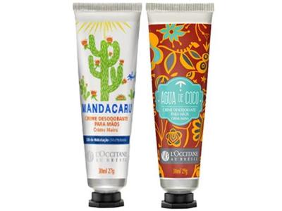 Combo Creme de Mãos L'Occitane au Brésil 30Ml Mandacaru e Água de Coco