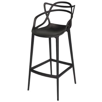 Kit 2 Banqueta Allegra Alta Cozinha Americana Bar Balcão Preto