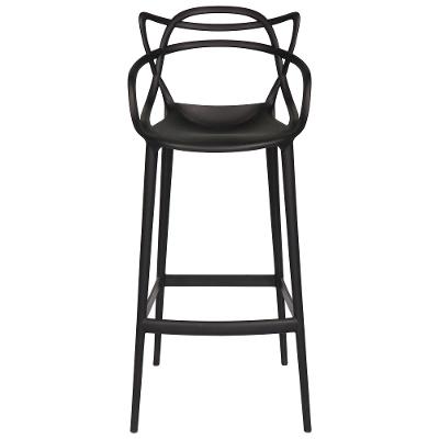 Banqueta Alta Allegra Design Cozinha/bancada - Preto