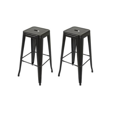 Kit c/ 2  Banquetas Altas Iron Tolix - 76 Cm - Preto