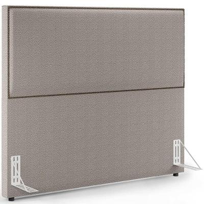 Cabeceira Box Casal Tachas 140 Cm Vicenza L02 Bouclê Bege
