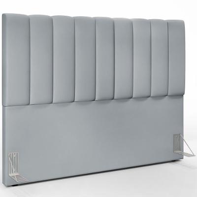 Cabeceira Cama Box Casal King 195 Cm Dália W01 Suede Cinza