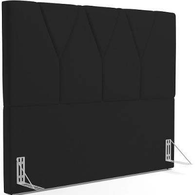 Cabeceira Cama Box Casal 140 Cm Aurora W01 Corano Preto