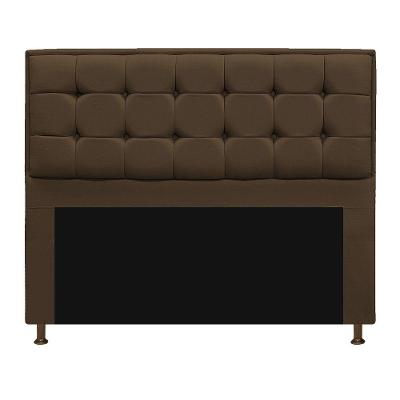 Cabeceira Copenhague 195 Cm King Size Suede Marrom