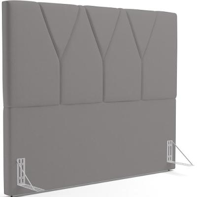 Cabeceira Cama Box Casal 140 Cm Aurora W01 Corano Cinza