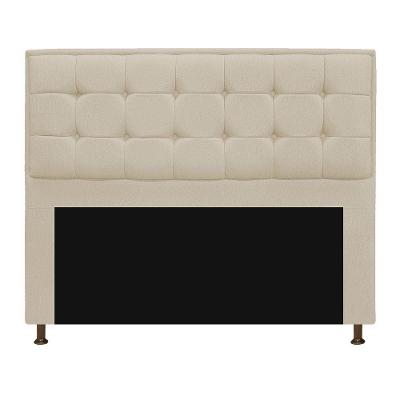 Cabeceira Copenhague 195 Cm King Size Suede Bege
