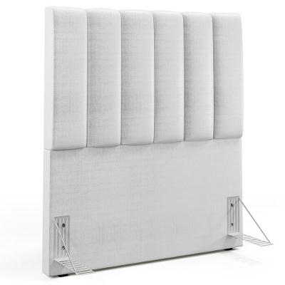Cabeceira Cama Box Painel Solteiro 100 Cm Cinza Metalizado