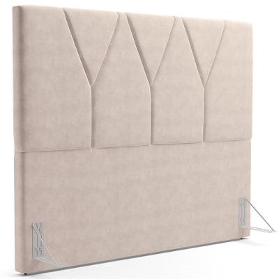 Cabeceira Cama Box Casal King 195 Cm Aurora W01 Suede Bege
