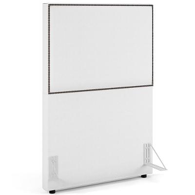 Cabeceira Box Solteiro Com Tachas 100 Cm Facto Branco
