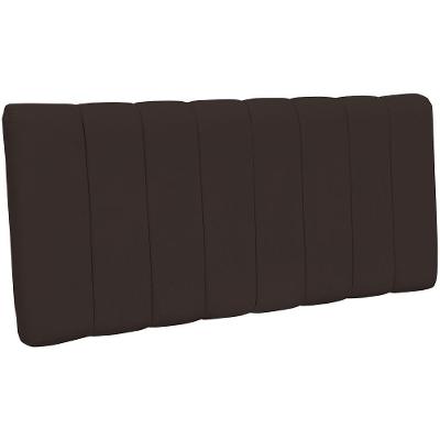 Cabeceira Cama Box Painel Casal 140 Cm Dubai Suede Marrom