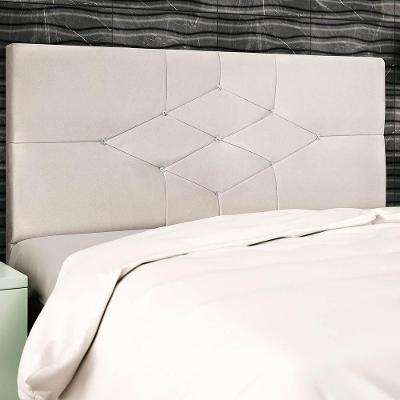 Cabeceira Casal King Jbe Camboriú Bege195cm Cama Box 193cm