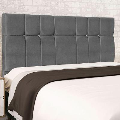 Cabeceira Casal Queen Jbe Opala 164cm Cinza Cama Box 158cm