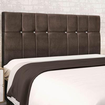 Cabeceira Casal Jbe Opala 144cm Bege Cama Box 138cm Marrom