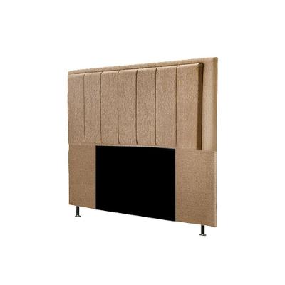 Cabeceira Opala Cama Box Solteiro 90cm Linho Bege