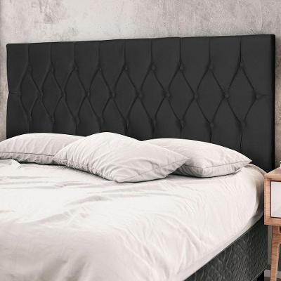 Cabeceira Casal Jbe Madri 144cm Bege Cama Box 138cm Preto