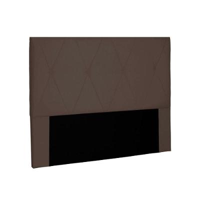 Cabeceira Aquilla Para Cama Box Solteiro 90 Cm Suede - D'rossi Cor Café