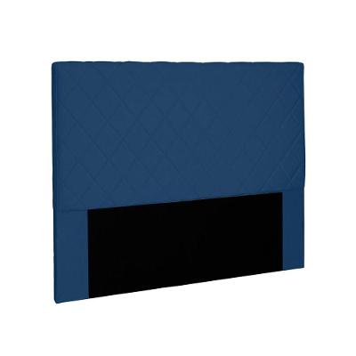 Cabeceira Dubai Para Cama Box Solteiro 90cm Suede - D'Rossi Azul Marinho