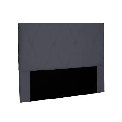 Cabeceira Aquilla Para Cama Box Solteiro 90 Cm Suede - D'rossi Cor Cinza