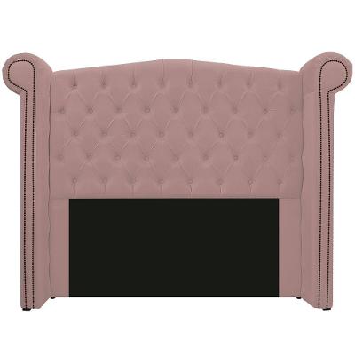 Cabeceira Estofada Veneza 160cm Queen Size Suede Rosê