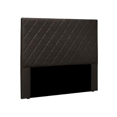 Cabeceira Dubai Para Cama Box King 195cm Corino Marrom - D'Rossi