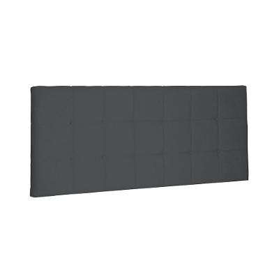 Painel Verona Cama Box Casal 140cm Suede cinza