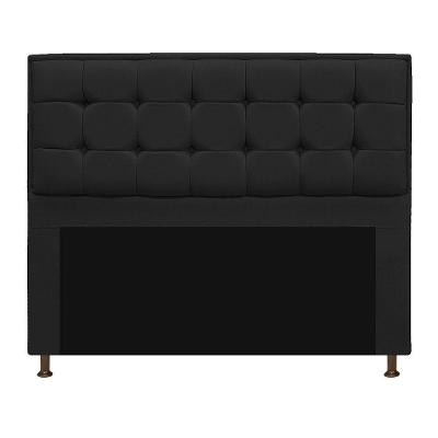 Cabeceira Copenhague 195cm King Size Suede Preto
