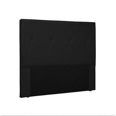 Cabeceira Aquilla Para Cama Box Solteiro 90 Cm Corino - D'rossi Cor Preto