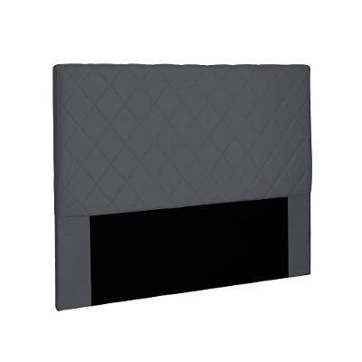 Cabeceira Dubai Para Cama Box Solteiro 90cm Suede Cinza - D'Rossi