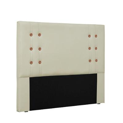 Cabeceira Gênova Para Cama Box King 195 Cm Corino - D'rossi Cor Bege