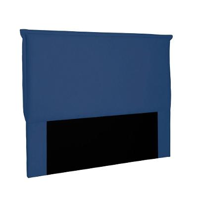 Cabeceira Garden Cama Box King 195 Cm Suede Azul Marinho