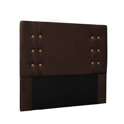 Cabeceira Gênova Para Cama Box Solteiro 90 Cm Suede - D'rossi Cor Café